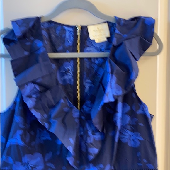 Kate Spade Blue Hibiscus Dress - Picture 3 of 8